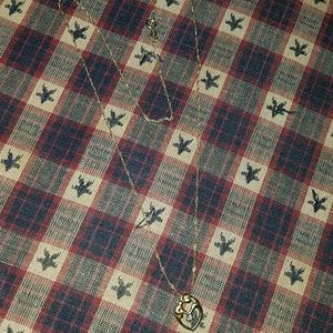 Beautiful mother holding child with diamond